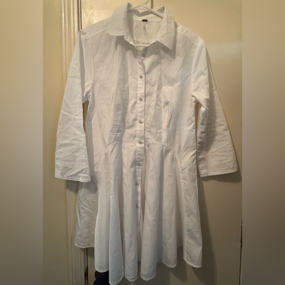 Free People  Long Sleeve Button Front Tunic Top - Picture 7 of 11